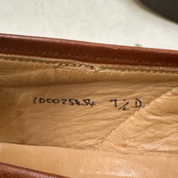 RESOLED Crockett & Jones x Brooks Brothers Penny Loafers Tan Made England 9.5 D main image 10